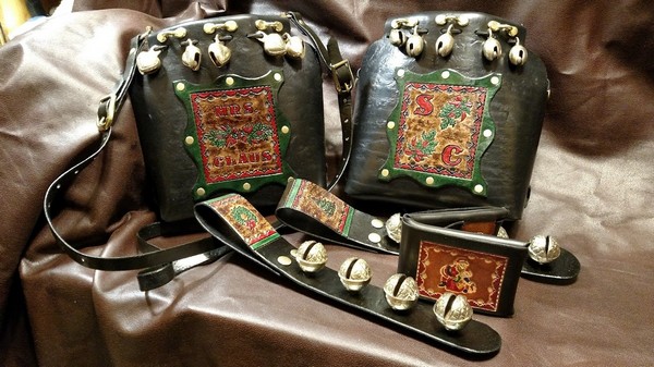 Handmade Leather Santa Belts 21