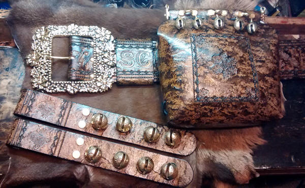 Handmade Leather Santa Belts 43
