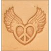 3D Stamp - Peace Heart