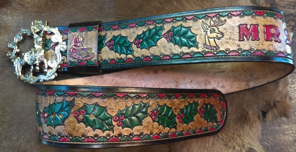 Handmade Leather Santa Belts 15